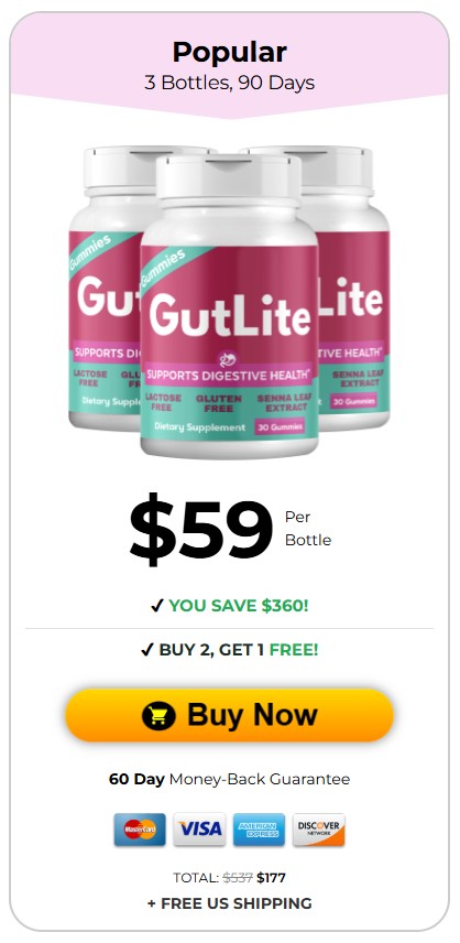 GutLite 3 Bottle Price